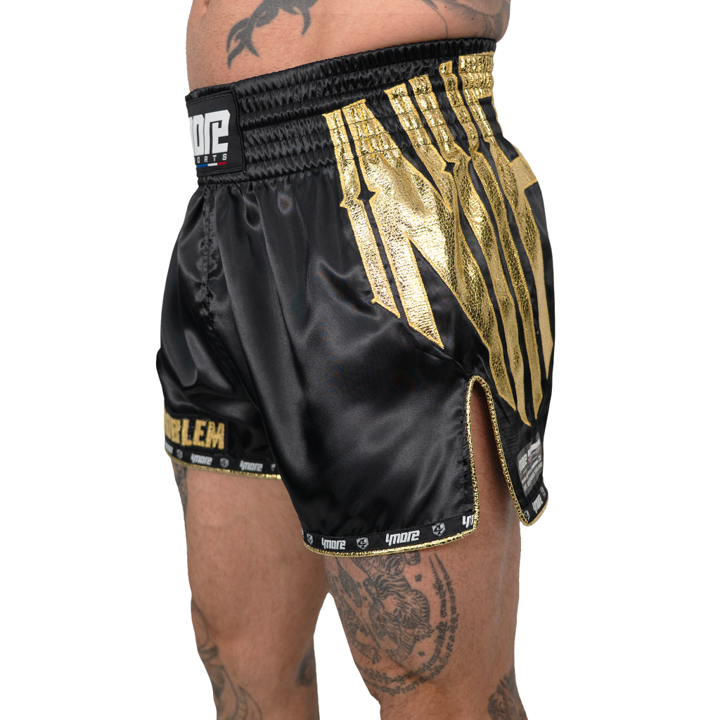 No Problem Muay Thai Shorts – Black/Gold