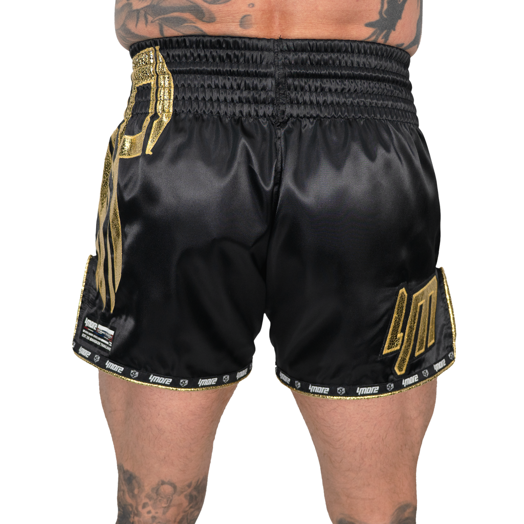 No Problem Muay Thai Shorts – Black/Gold