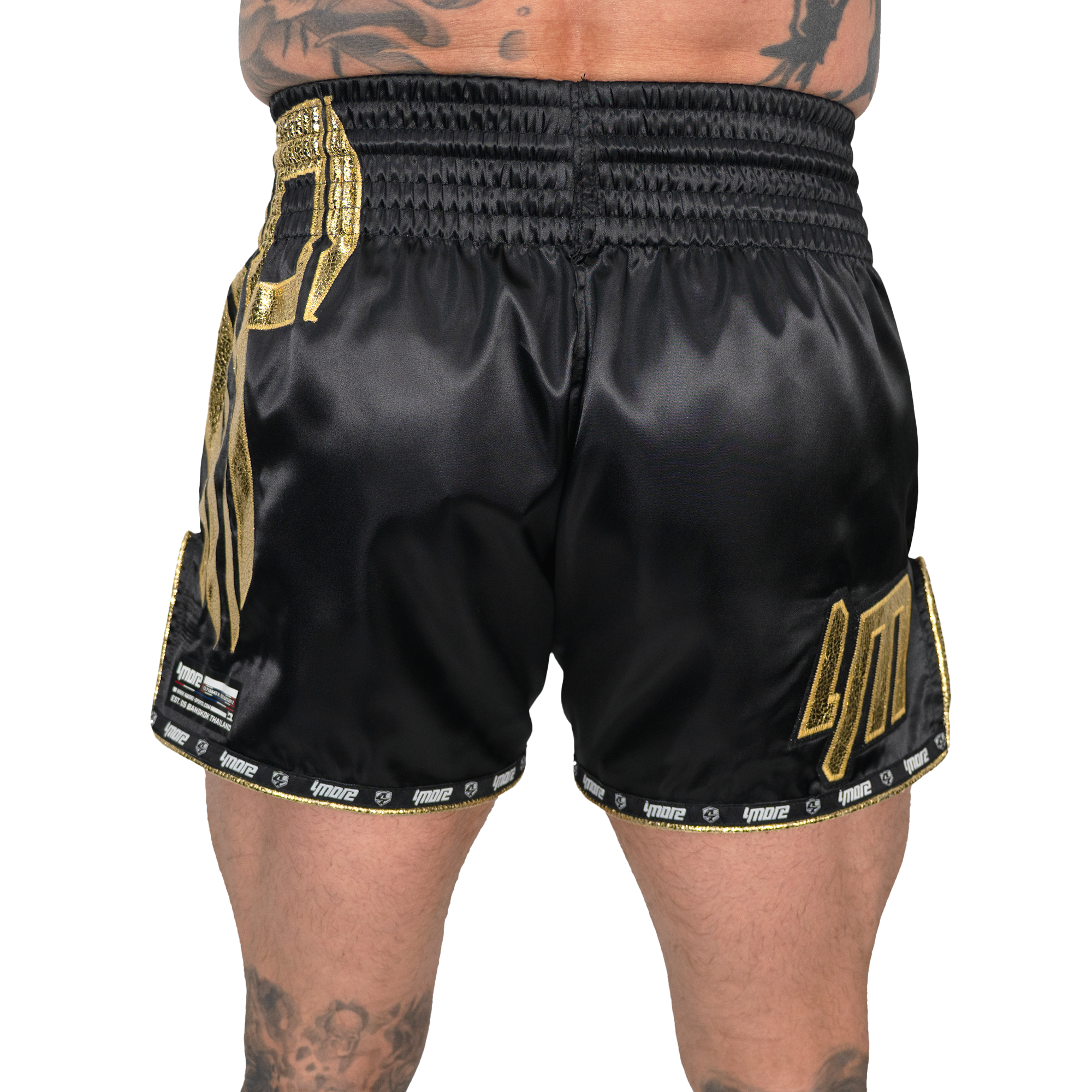 No Problem Muay Thai Shorts – Black/Gold