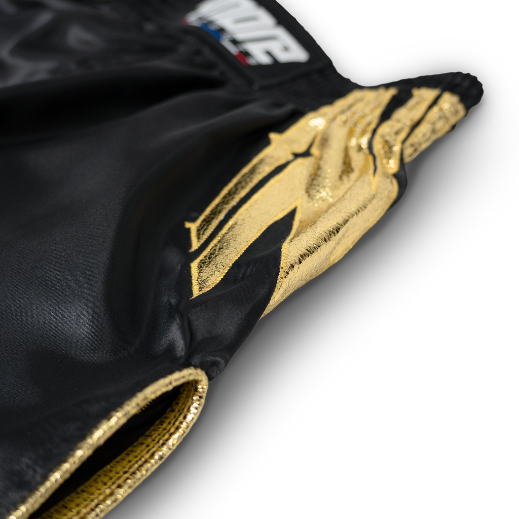 No Problem Muay Thai Shorts – Black/Gold